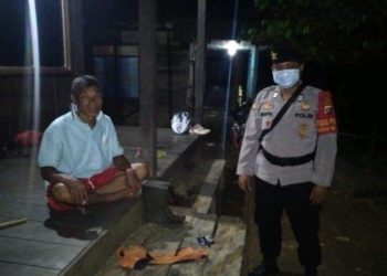 Personel Polsek Permata Kecubung Patroli Malam Hari, Sambil Operasi Yustisi