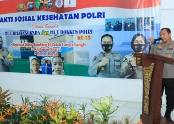 Sambut HUT Bhayangkara dan Dokkes Polri, Polda Sumbar Gelar Bakti Kesehatan