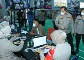 Cegah Penyebaran Covid-19, Polda Sumbar Gelar Vaksinasi