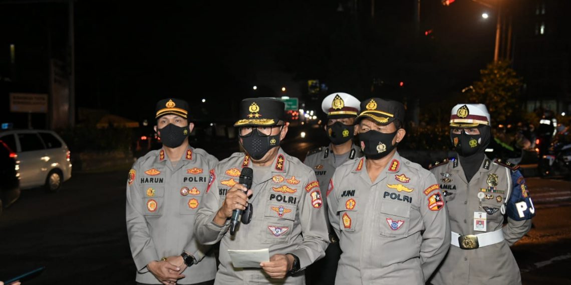 Korlantas Polri Lakukan Pengetatan Kendaraan Pengendalian Covid-19