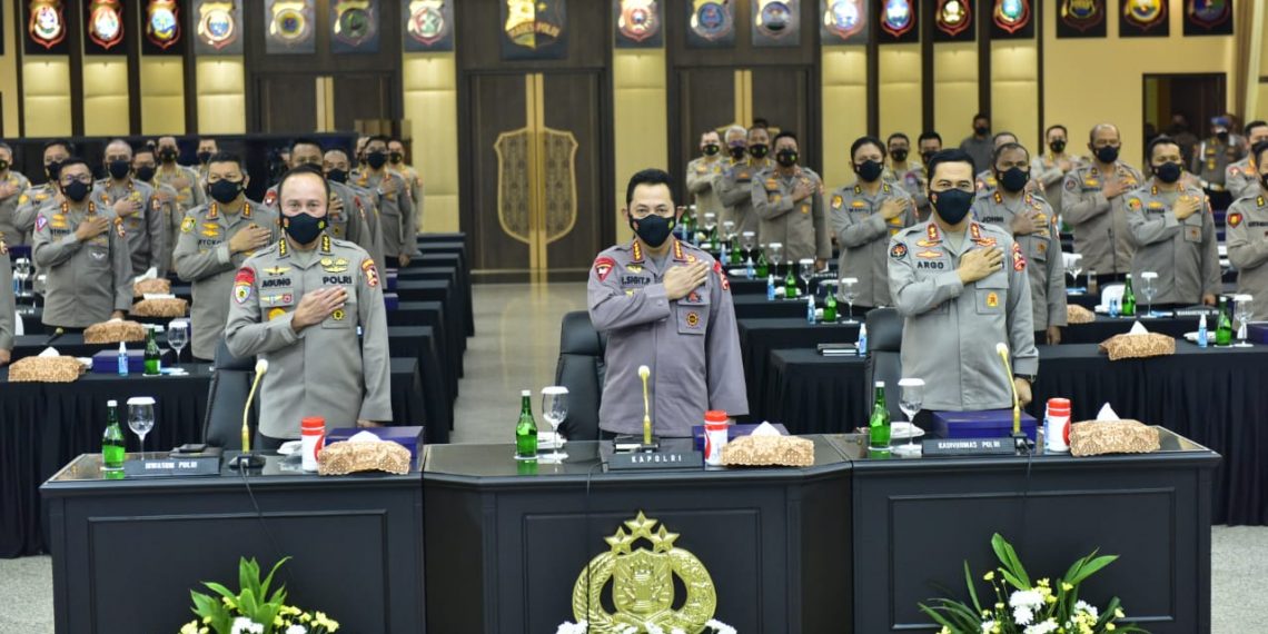 Rakernis Gabungan 4 Divisi, Kapolri Minta Penguatan Transformasi Menuju Polri Presisi