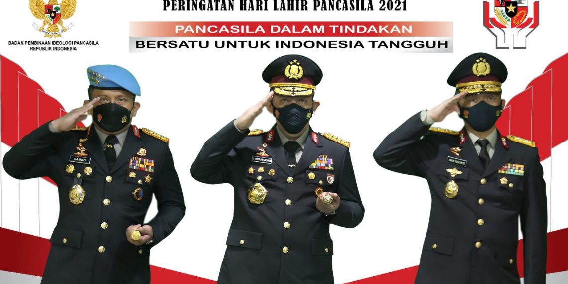 Refleksi Hari Lahir Pancasila, Kapolri: Bersatu dan Gotong Royong Melawan Covid-19