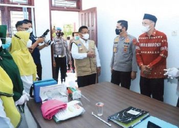 Wali Kota Sambut Kabaharkam Polri di Pos PPKM Lambung