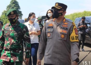 Vaksinasi Nuansa Pegunungan Digelar TNI-Polri di Taman Dayu