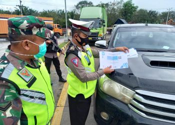Cegah Penyebaran Covid-19, Gabungan TNI-Polri Perketat Perjalanan Lalu Lintas