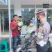 Secara Kontinue Dikmas Lantas Himbau Tertib Lalu Lintas, Sosialisasi 3 W dan Bagi Masker Dalam Rangka PPKM Skala Mikro