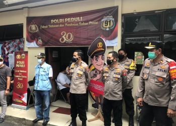 Alumni Akpol 91 Bharadaksa gelar gebrak vaksinasi dan pemberian Baksos Presisi