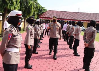 Jelang HUT Polwan Ke-73, Kapolres Pekalongan Pimpin Gaktiblin Polwan Polres Pekalongan