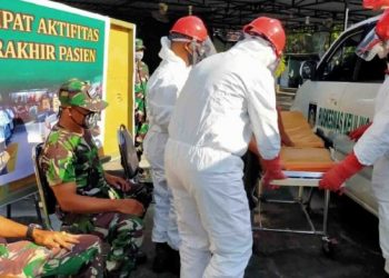 TNI-Polri Latih Kemampuan Penanganan Pasien Covid-19