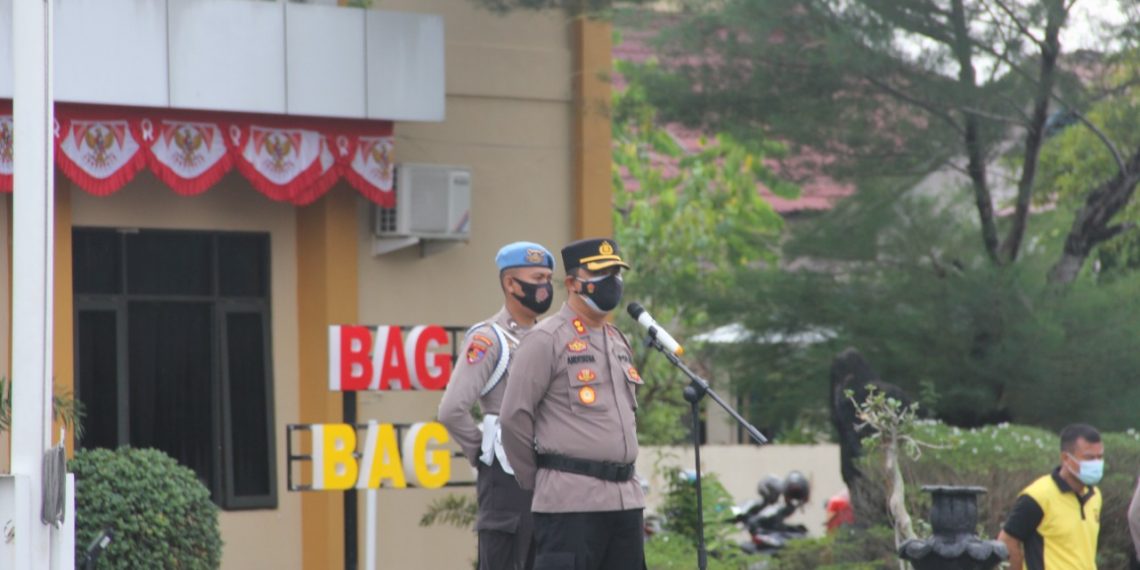 Wakapolresta Palangka Raya : Selalu Disiplin Terapkan Prokes Pencegahan Covid-19