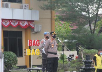 Wakapolresta Palangka Raya : Selalu Disiplin Terapkan Prokes Pencegahan Covid-19