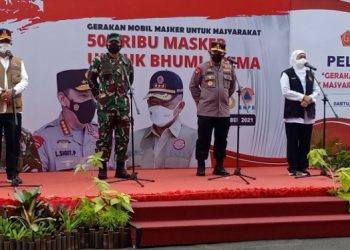 Gerakan Mobil Masker untuk Turunkan Level Covid-19 Malang Raya