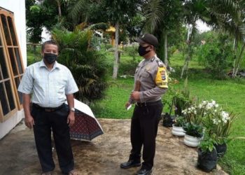 Bripka Rahmat Menyampaikan Himbauan Tentang Antisipasi/Cegah Paham Radikalisme Dan  Terorisme.