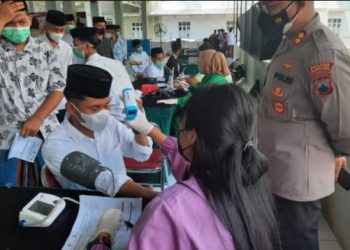 Kapolres Magelang Tinjau Vaksinasi Di Ponpes API ASRI Secang
