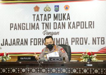 Kapolri Ingatkan Penurunan Level di NTB Harus Diimbangi Prokes yang Ketat