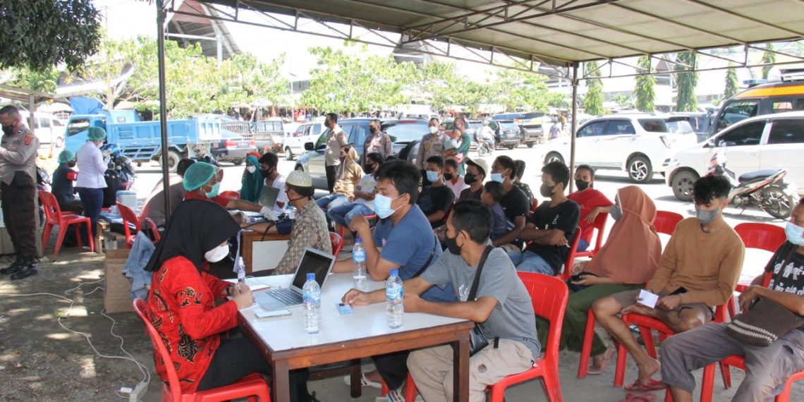 Percepat Vaksinasi, Polres Jayapura Buka 4 Titik Vaksinasi