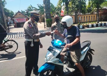 Tegakkan Prokes, Polsek Mojoroto Penertiban Digelar Siang dan Malam