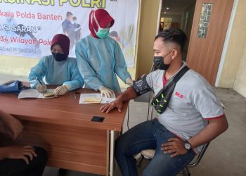 Bentuk Herd Immunnity, Polda Banten Terus Laksanakan Vaksinasi