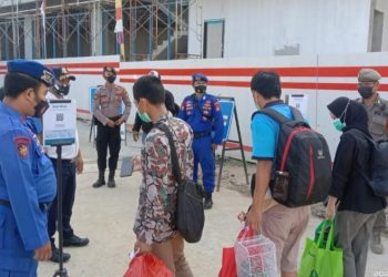 Polres Kep Seribu Himbau Prokes  Wisatawan ke Pulau Seribu
