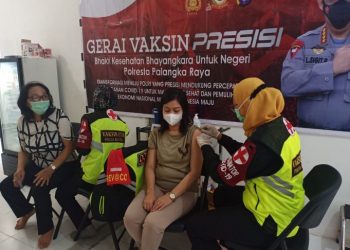 Polresta Palangka Raya Gelar Gerai Vaksin Presisi