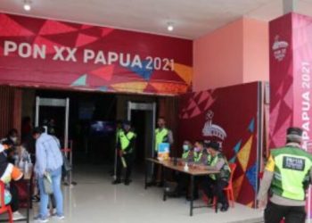 TNI Dan POLRI Lakukan Pengamanan Ketat Cabor Gulat PON XX