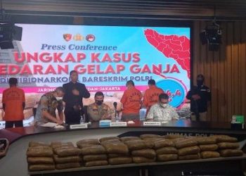 Bareskrim Sebut Selamatkan 44.800 Orang dari Hasil Pengungkapan 224,4 Kg Ganja
