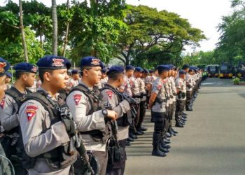 Dua Ribu Aparat Gabungan Amankan Aksi Demo Buruh