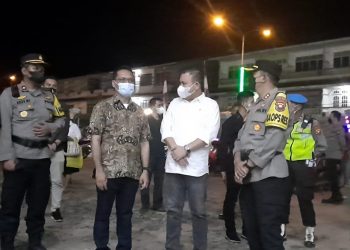 Forkopimda Melawi Tinjau Langsung Pengamanan Ibadah Malam Natal 2021