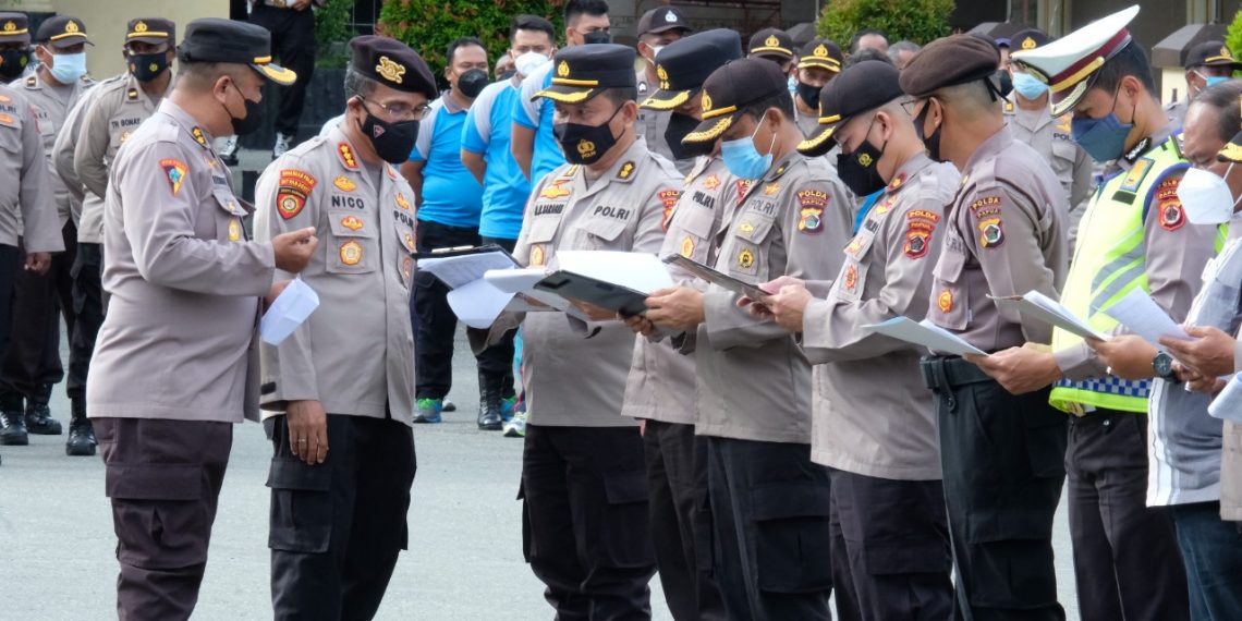 Personel Polda Papua Laksanakan Apel Siaga Dalam Rangka Pengamanan Situasi Kamtibmas di Papua