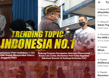 Netizen Dukung Vaksin Tingkatkan Kekebalan, Trending No.1 Twitter.