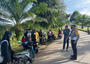 Sat Lantas Polres Luwu Timur Sosialisasi Disiplin Berlalu Lintas dan Prokes