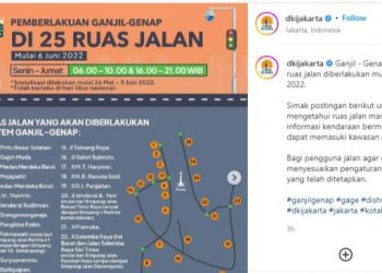 Ruas Jalan Ganjil Genap Jakarta Dimana Saja? Cek 25 Lokasinya Di Sini