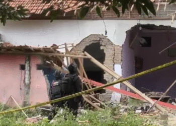 ledakan hebat di Pasuruan desa Sanganom