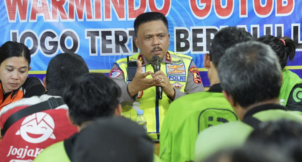 Kakorlantas Polri Sapa Ojol Yogyakarta, Perkuat Keselamatan Lalu Lintas