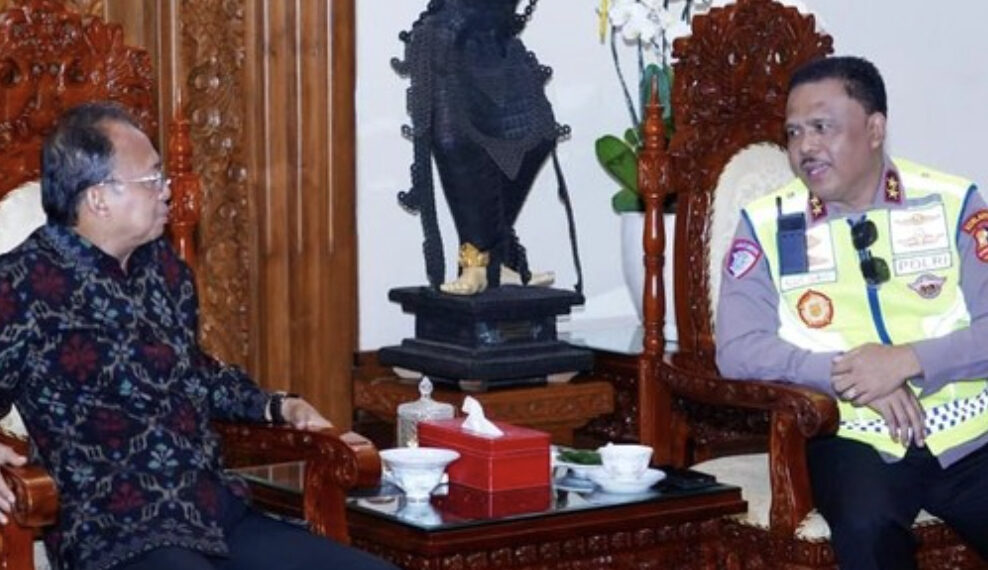 Kakorlantas Polri Irjen Agus Suryonugroho melakukan audiensi dengan Gubernur Bali I Wayan Koster