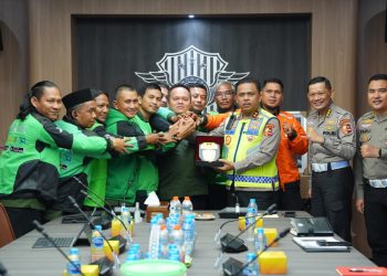 Kakorlantas Polri Terima Audiensi Ojol Jambi, Dorong Pembentukan Asosiasi Ojol Nusantara