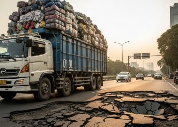 Kendaraan Over Dimension dan Over Loading (ODOL) | Sumber : Generate AI