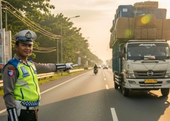 Korlantas Polri mewujudkan Zero Over Dimension Over Load (ODOL) pada 2027 | Generate AI